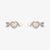Pura Vida Cupids Bow Stud Earrings-Silver-Image 1-Vera Bradley